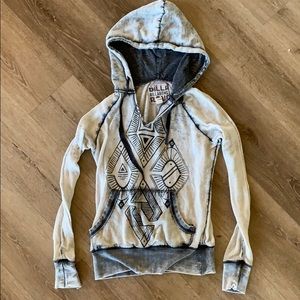 Billabong tribal print hoodie